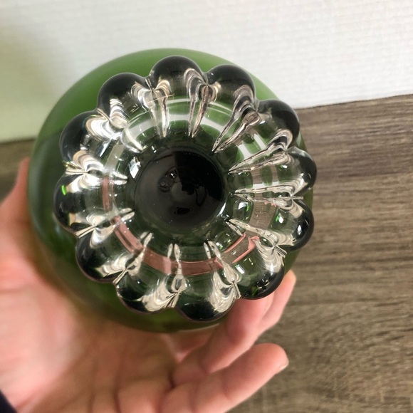 Vtg Swedish Brandy Glass Balloon Vase - Picture 8 of 13